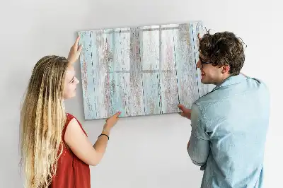 Pizarra magnética de pared con rotulador de madera en color pastel