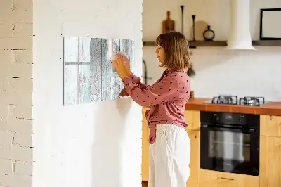 Pizarra magnética de pared con rotulador de madera en color pastel
