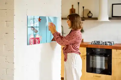 Pizarra magnética de pared con rotulador diseño primer día de verano