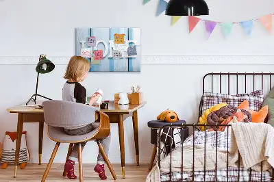 Pizarra magnética de pared con rotulador de la marca Texto Hogar