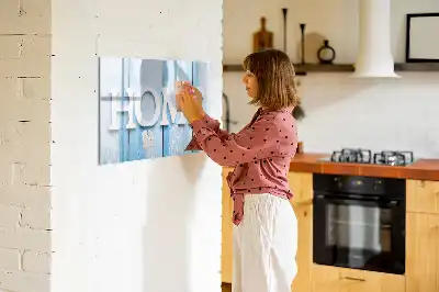 Pizarra magnética de pared con rotulador de la marca Texto Hogar