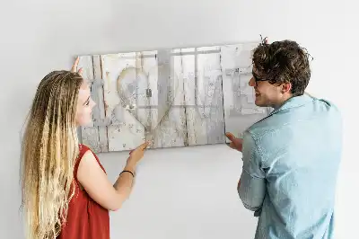 Pizarra magnética de pared con rotulador diseño Texto Amor