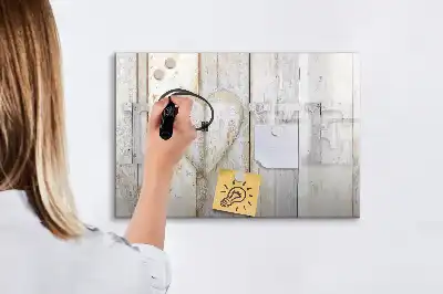 Pizarra magnética de pared con rotulador diseño Texto Amor
