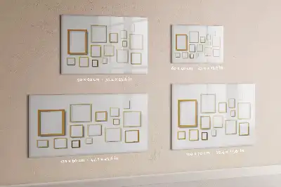 Pizarra magnética de pared con marco de madera y rotulador