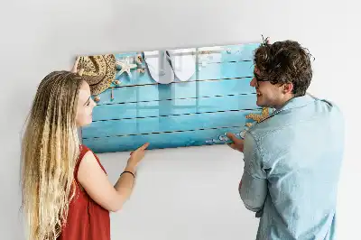 Pizarra borrable de cristal con imanes accesorios para oficina