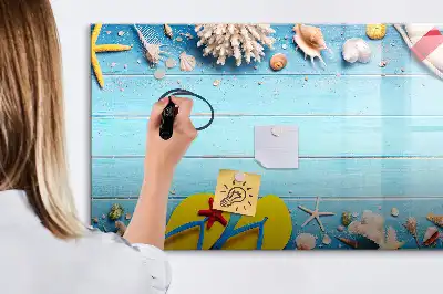 Pizarra magnética de pared con rotulador incluido