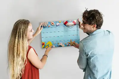 Pizarra magnética de pared con rotulador incluido