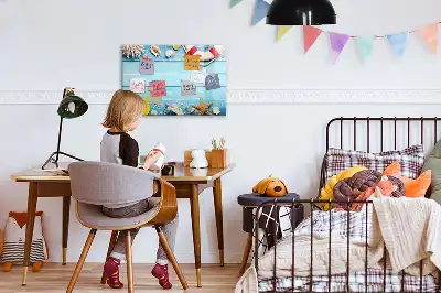 Pizarra magnética de pared con rotulador incluido