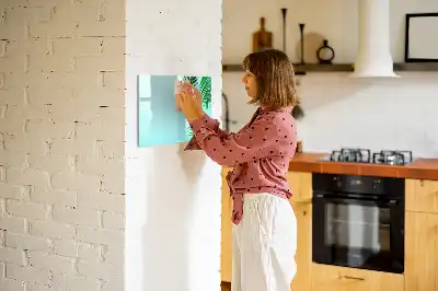 Pizarra magnética de pared diseño de hojas exóticas con rotulador incluido