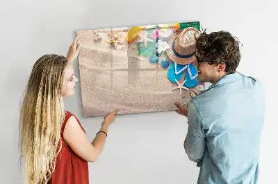 Pizarra magnética de pared con rotulador accesorio para el verano