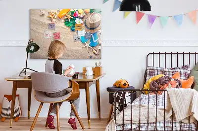 Pizarra magnética de pared con rotulador accesorio para el verano