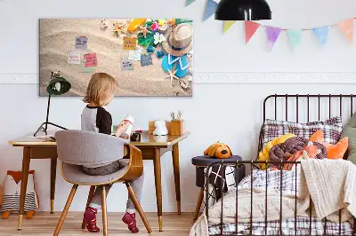 Pizarra magnética de pared con rotulador accesorio para el verano