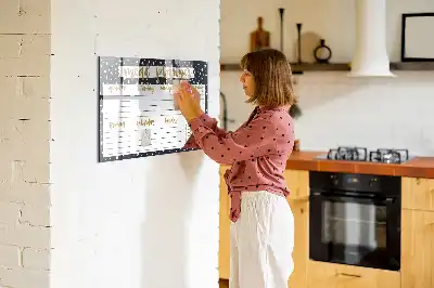 Pizarra magnética de pared planificador de comidas con rotulador