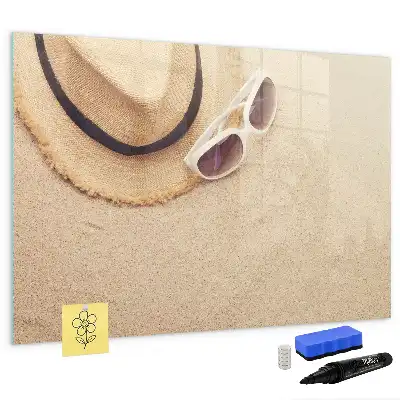 Pizarra magnética de pared con rotulador incluido
