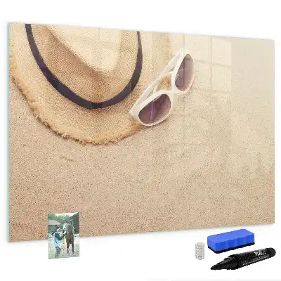 Pizarra magnética de pared con rotulador incluido
