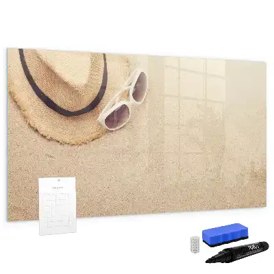 Pizarra magnética de pared con rotulador incluido