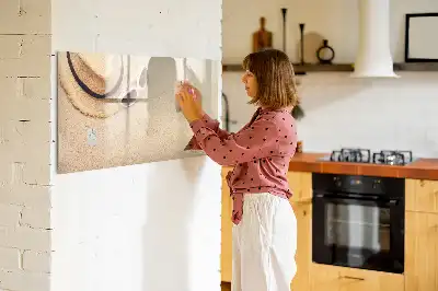 Pizarra magnética de pared con rotulador incluido