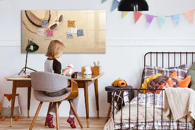 Pizarra magnética de pared con rotulador incluido