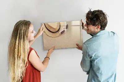 Pizarra magnética de pared con rotulador incluido