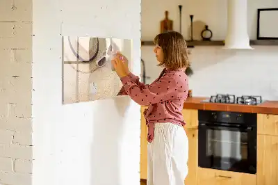 Pizarra magnética de pared con rotulador incluido