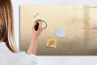 Pizarra de cristal magnética diseño de hojas abstractas