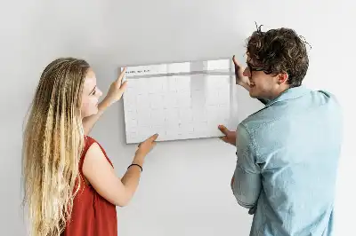 Pizarra magnética de pared diseño de menú minimalista con rotulador incluido