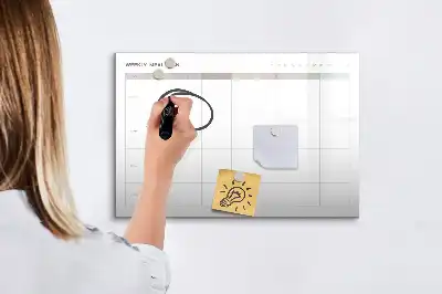 Pizarra magnética de pared diseño de menú minimalista con rotulador incluido