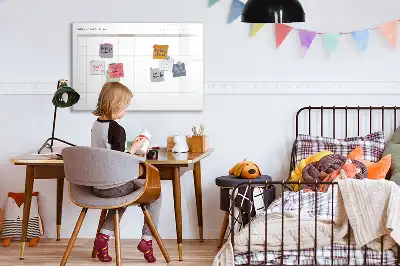 Pizarra magnética de pared diseño de menú minimalista con rotulador incluido