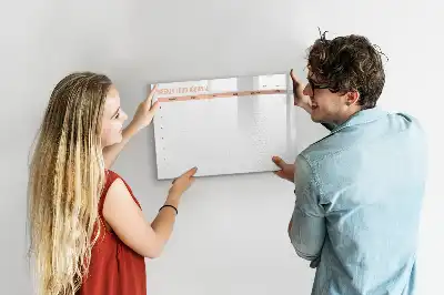 Pizarra magnética de pared con rotulador para planificación semanal de comidas