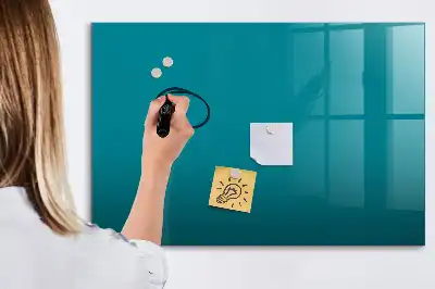 Pizarra magnética de pared con rotulador de color azul marino