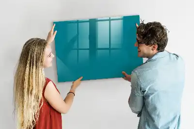 Pizarra magnética de pared con rotulador de color azul marino