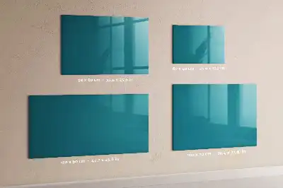 Pizarra magnética de pared con rotulador de color azul marino