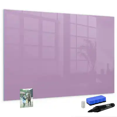 Pizarra magnética de pared con rotulador en color lila