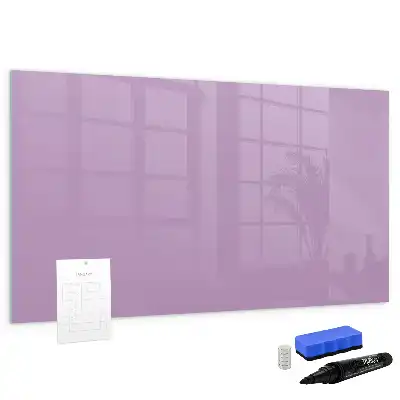 Pizarra magnética de pared con rotulador en color lila