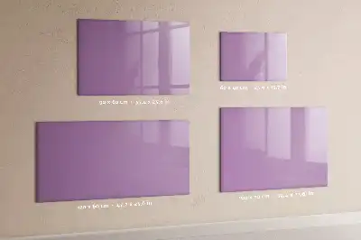 Pizarra magnética de pared con rotulador en color lila