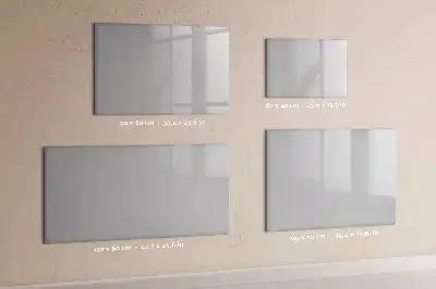 Pizarra borrable de cristal con imanes de color gris claro