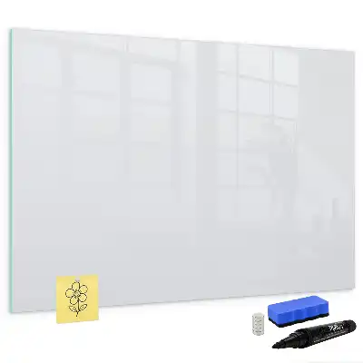 Pizarra magnética de pared con rotulador de color blanco roto