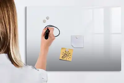 Pizarra magnética de pared con rotulador de color blanco roto