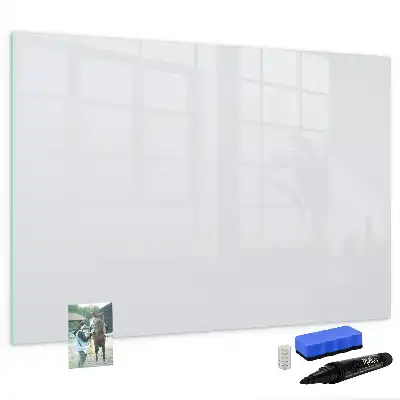 Pizarra magnética de pared con rotulador de color blanco roto