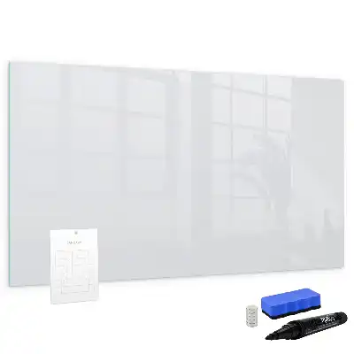 Pizarra magnética de pared con rotulador de color blanco roto