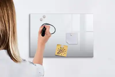 Pizarra magnética de pared con rotulador de color blanco roto