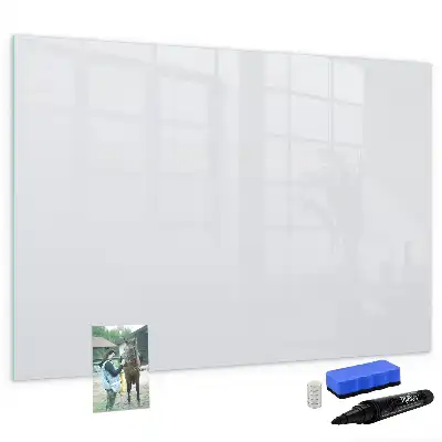 Pizarra magnética de pared con rotulador de color blanco roto