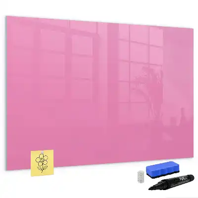 Pizarra magnética de pared con rotulador de color rosa