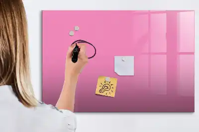 Pizarra magnética de pared con rotulador de color rosa