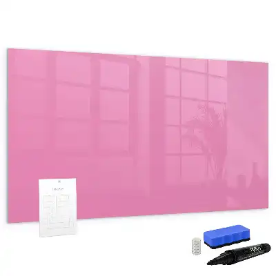 Pizarra magnética de pared con rotulador de color rosa
