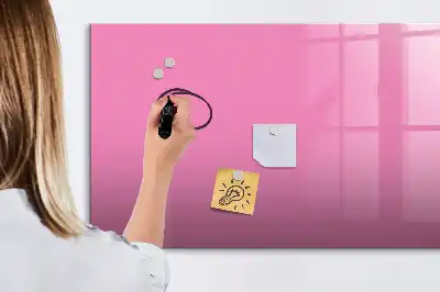 Pizarra magnética de pared con rotulador de color rosa