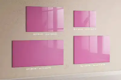 Pizarra magnética de pared con rotulador de color rosa