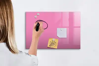 Pizarra magnética de pared con rotulador de color rosa