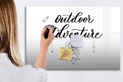 Pizarra magnética de pared con rotulador diseño aventura al aire libre