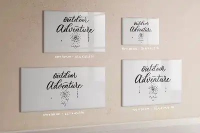 Pizarra magnética de pared con rotulador diseño aventura al aire libre